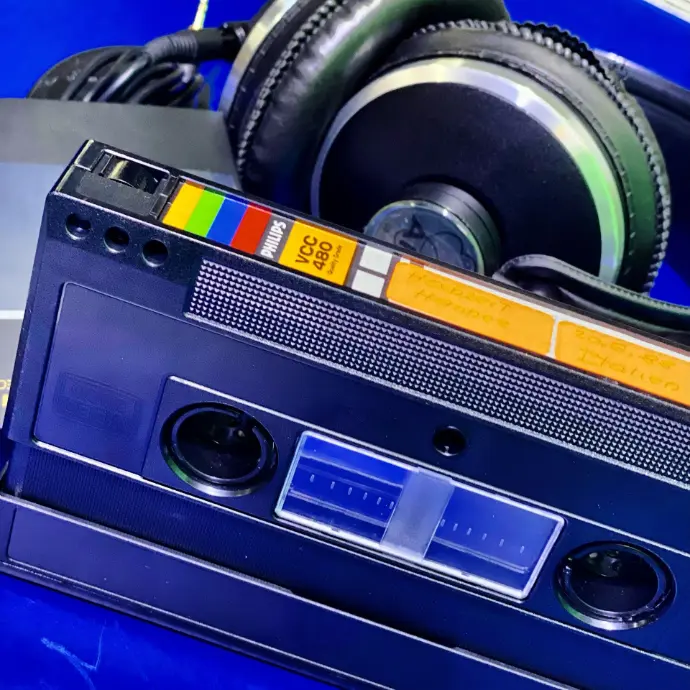 Profi-Video Kassetten erkennen VCR Profi Videokassette als Muster